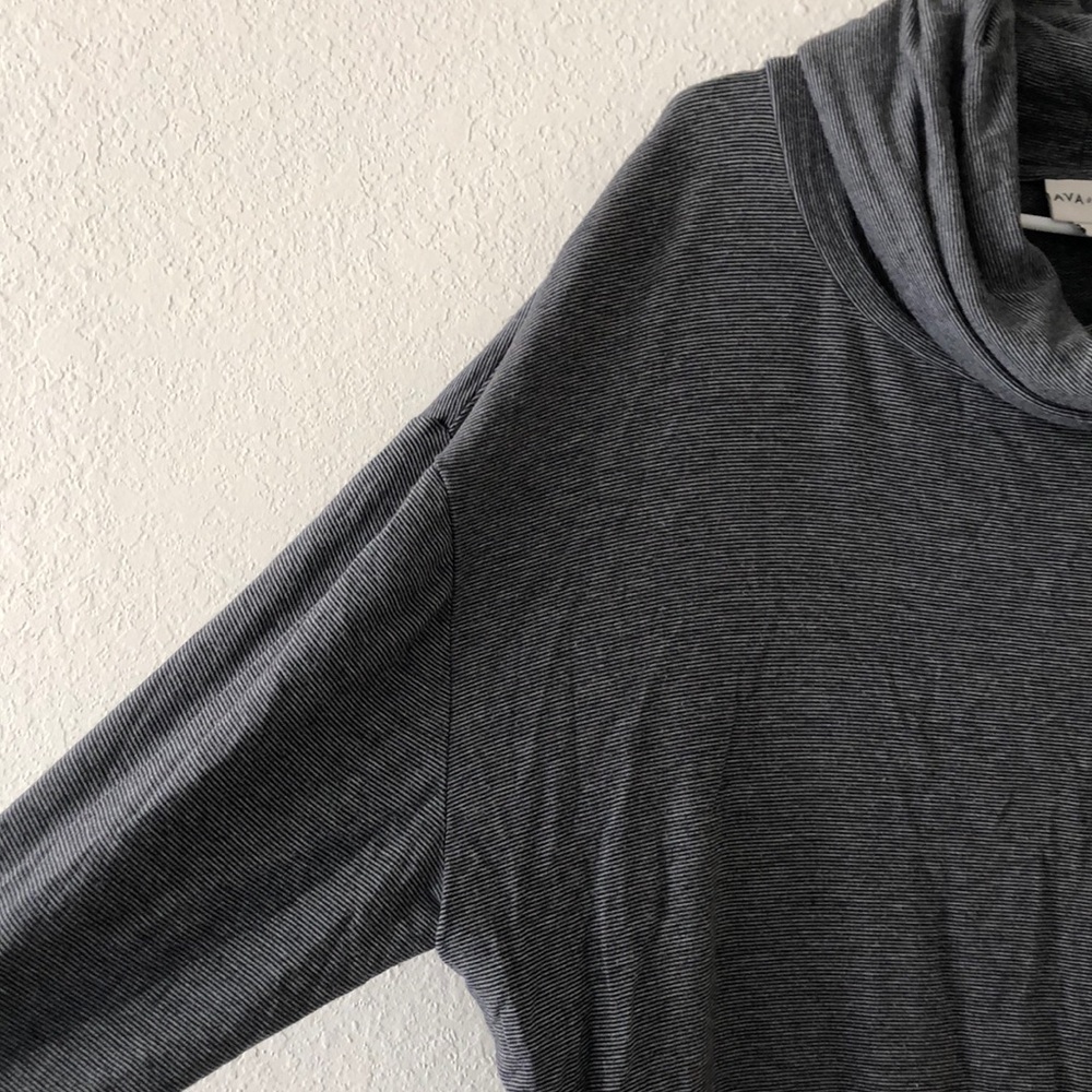 Gray Cowl Neck Sweater Plus Size Sweater Ava&Viv